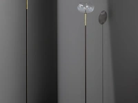 Lampada da terra Pepita in vetro e metallo di Bonaldo