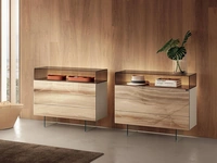 Comò in vetro 36e8 Glass 1903 di Lago