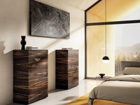 Cassettiera Materia 1066 in vetro effetto legno di Lago
