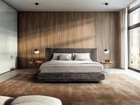 Letto in tessuto con box contenitore Bed-In 1822 di Lago