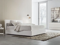 Letto in tessuto con box contenitore Beta Up di Pianca