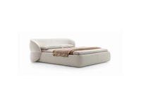 Letto scultura di design Clip con testiera arrotondata di Ditre Italia