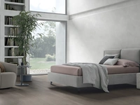 Letto in tessuto imbottito con testiera reclinabile Loft di V&Nice