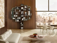 Libreria componibile 30mm 1226 in laccato opaco di Lago