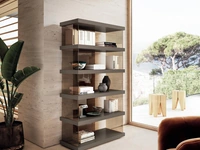 Libreria Air 2684 in laccato e vetro di Lago