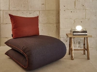 Poltrona Letto di design Chama in tessuto imbottito di Lago