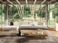Divano con penisola Air Soft Free di Lago