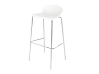 Sgabello Simply con seduta in tecnopolimero e base in metallo di Veneta Cucine