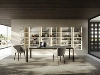 Tavolo in vetro Correr Slim 2762G di Lago