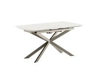 Tavolo allungabile Kanto Caranto con piano in ceramica e struttura in metallo di Veneta Cucine
