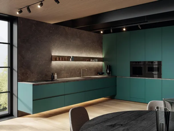 Cucina Design con isola NOW Project 2832 di Lago