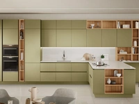 Cucina Moderna con penisola Oyster 04 di Veneta Cucine