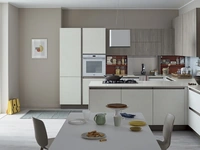 Cucina Moderna con penisola Start-Time Presa 05 di Veneta Cucine